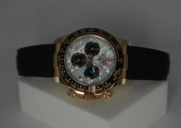 Rolex 116518LN DAYTONA YELLOW GOLD METEORITE DIAL OYSTERFLEX 2023 WARRANTY FULL SET - Image 11