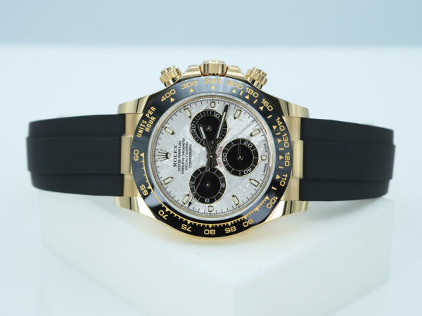 Rolex 116518LN DAYTONA YELLOW GOLD METEORITE DIAL OYSTERFLEX 2023 WARRANTY FULL SET - Image 10