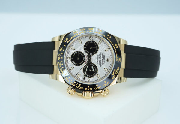 Rolex 116518LN DAYTONA YELLOW GOLD METEORITE DIAL OYSTERFLEX 2023 WARRANTY FULL SET - Image 9