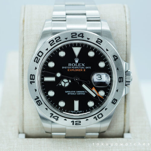 Rolex 216570 EXPLORER 2 STAINLESS STEEL BLACK DIAL 42MM BOXES PAPERS