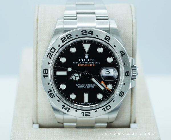 Rolex 216570 EXPLORER 2 STAINLESS STEEL BLACK DIAL 42MM BOXES PAPERS