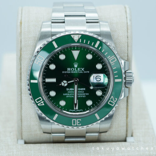 Rolex 116610LV SUBMARINER HULK GREEN DIAL GREEN BEZEL 2019 FULL SET