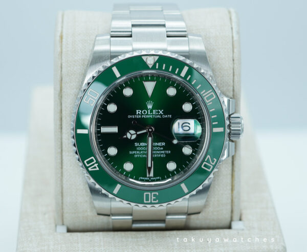 Rolex 116610LV SUBMARINER HULK GREEN DIAL GREEN BEZEL 2019 FULL SET