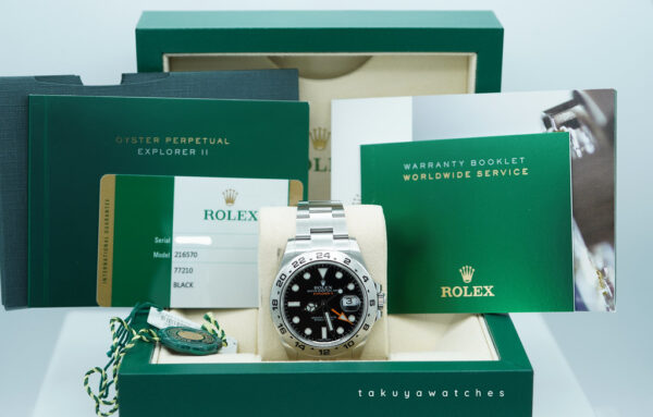 Rolex 216570 EXPLORER 2 STAINLESS STEEL BLACK DIAL 42MM BOXES PAPERS - Image 2