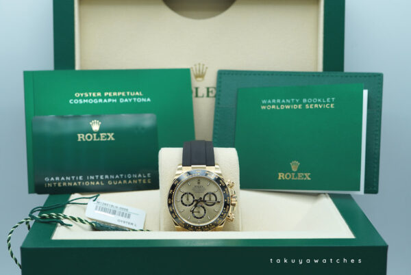 Rolex 126518LN DAYTONA YELLOW GOLD CHAMPAGNE DIAL OYSTERFLEX NEW MODEL 2024 FULL SET - Image 2