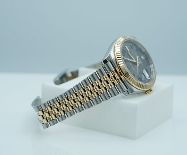 Rolex 126333 DATEJUST 41 YELLOW GOLD STEEL WIMBLEDON DIAL JUBILEE 2022 WARRANTY FULL SET - Image 6