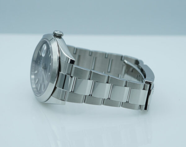 Rolex 126300 DATEJUST 41 SLATE STICK DIAL OYSTER BAND 2024 WARRANTY FULL SET - Image 6