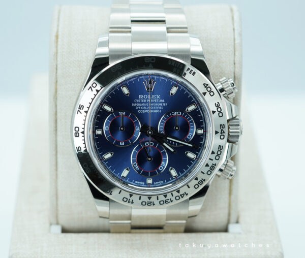 NEW Rolex 116509 COSMOGRAPH DAYTONA 18K WHITE GOLD BLUE DIAL 2022 WARRANTY FULL SET