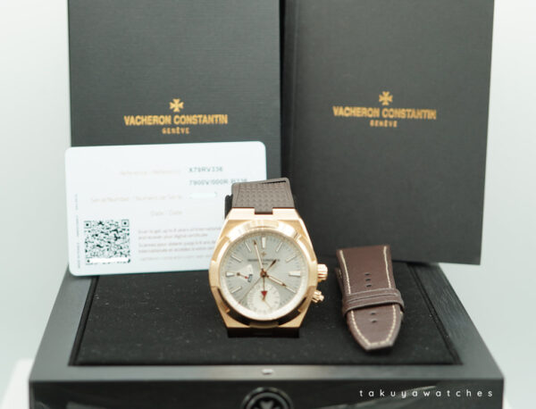 Vacheron CONSTANTIN OVERSEAS DUAL TIME 7900V ROSE GOLD 2023 WARRANTY FULL SET - Image 2