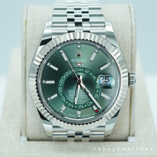 Rolex 336934 SKY-DWELLER MINT GREEN DIAL JUBILEE BAND NEW MODEL 2024 WARRANTY FULL SET