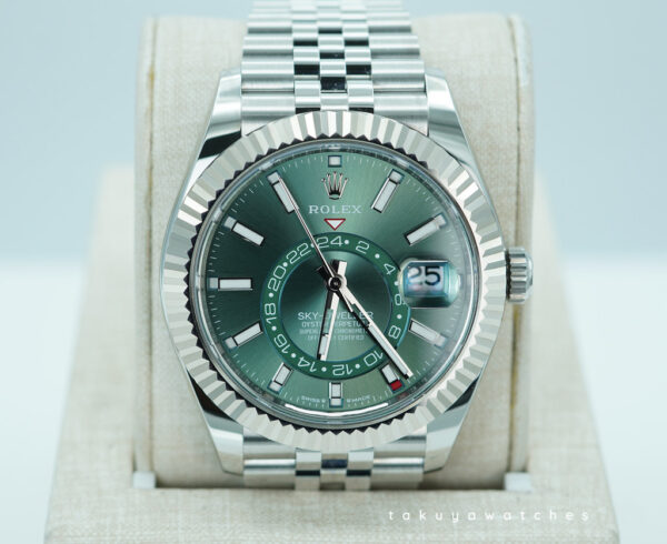 Rolex 336934 SKY-DWELLER MINT GREEN DIAL JUBILEE BAND NEW MODEL 2024 WARRANTY FULL SET