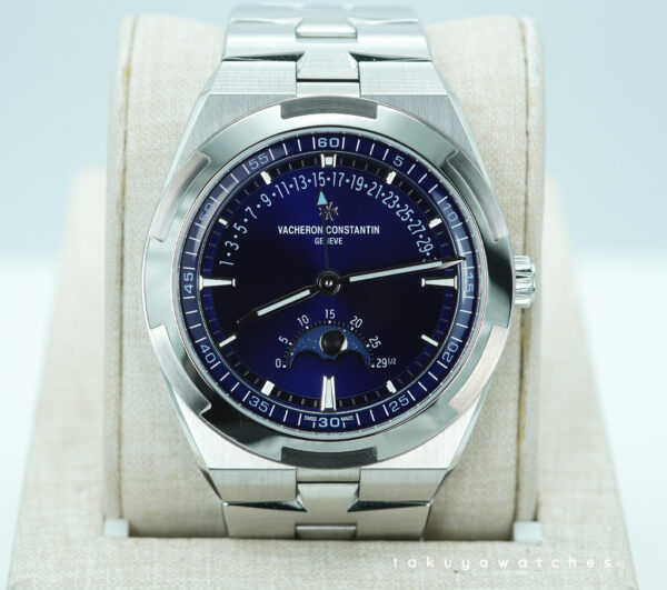 Vacheron CONSTANTIN OVERSEAS 4000V MOONPHASE RETROGRADE DATE BLUE DIAL 2025 FULL SET