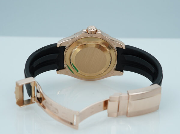 Rolex 116655 YACHTMASTER EVEROSE GOLD CERAMIC BEZEL OYSTERFLEX 40MM FULL SET - Image 8