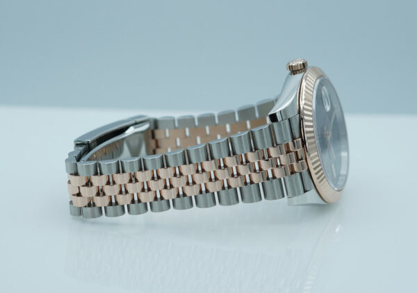 Rolex 126331 DATEJUST 41 ROSE GOLD STEEL WIMBLEDON DIAL JUBILEE BAND 2022 WARRANTY FULL SET - Image 6