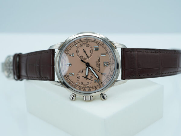 Patek PHILIPPE 5172G CHRONOGRAPH 18K WHITE GOLD SALMON DIAL 2022 FULL SET - Image 9