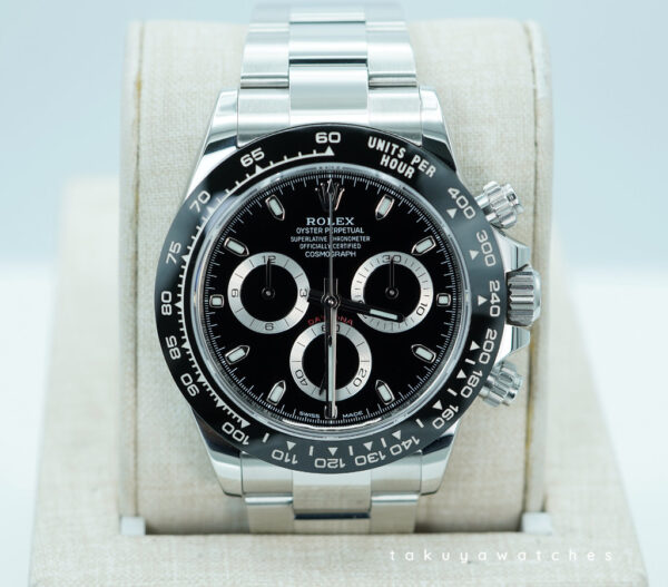 Rolex 116500LN COSMOGRAPH DAYTONA STEEL CERAMIC BEZEL BLACK DIAL 2023 FULL SET