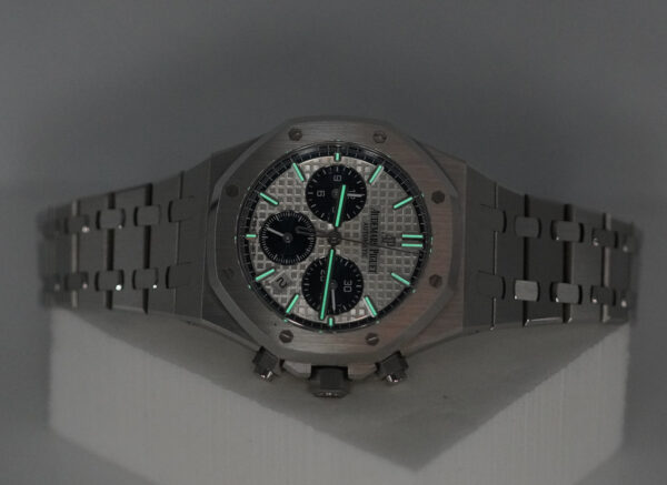 Audemars PIGUET ROYAL OAK CHRONO 26315ST BLUE SILVER DIAL 38MM 2022 FULL SET - Image 11