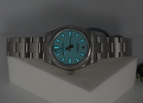 BRAND NEW Rolex 277200 OYSTER PERPETUAL TIFFANY TURQUOISE DIAL 2025 STICKERS FULL SET - Image 11