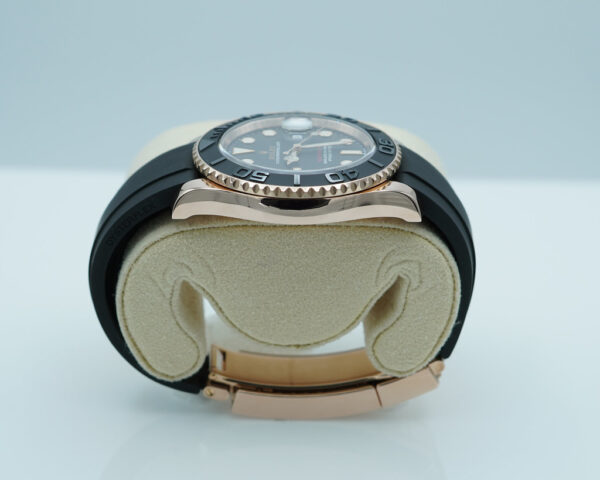 Rolex 126655 YACHTMASTER EVEROSE GOLD OYSTERFLEX 40MM 2021 WARRANTY FULL SET - Image 3