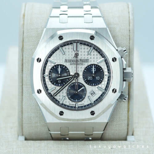 Audemars PIGUET ROYAL OAK CHRONO 26315ST BLUE SILVER DIAL 38MM 2022 FULL SET