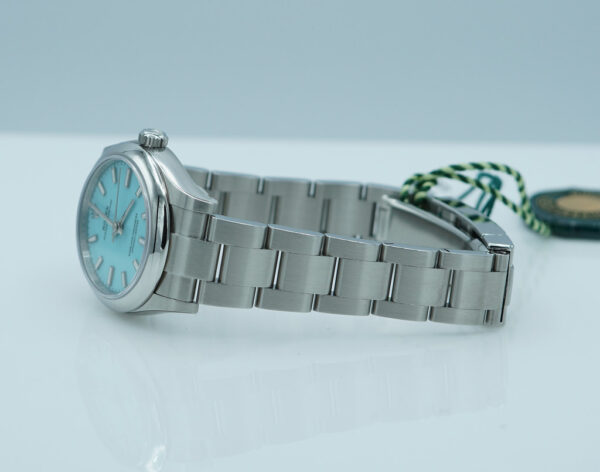 BRAND NEW Rolex 277200 OYSTER PERPETUAL TIFFANY TURQUOISE DIAL 2025 STICKERS FULL SET - Image 5