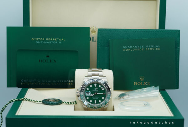 Rolex 126729VTNR GMT MASTER 2 18K WHITE GOLD GREEN DIAL NEW 2025 MODEL FULL SET - Image 2