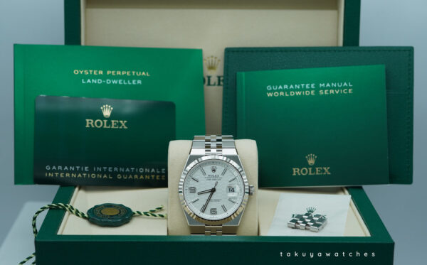BRAND NEW Rolex 127334 LAND-DWELLER 40 WHITE DIAL JUBILEE BAND NEW 2025 MODEL FULL SET - Image 2
