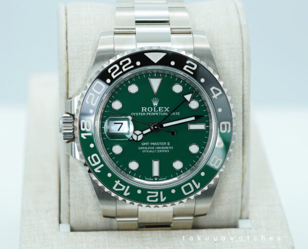 Rolex 126729VTNR GMT MASTER 2 18K WHITE GOLD GREEN DIAL NEW 2025 MODEL FULL SET