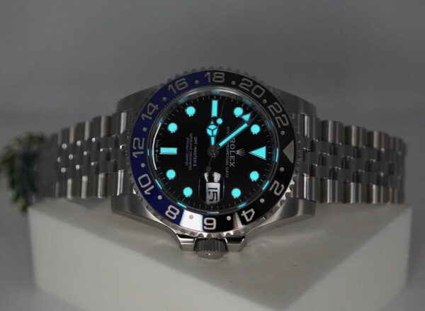 BRAND NEW Rolex 126710BLNR GMT MASTER 2 BLACK BLUE BEZEL JUBILEE BAND 2025 FULL SET - Image 11