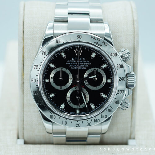 Rolex 116520 COSMOGRAPH DAYTONA STAINLESS STEEL BLACK DIAL FULL SET