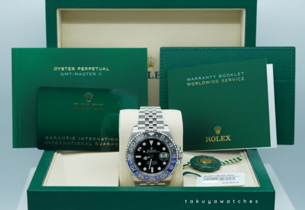 BRAND NEW Rolex 126710BLNR GMT MASTER 2 BLACK BLUE BEZEL JUBILEE BAND 2025 FULL SET - Image 2