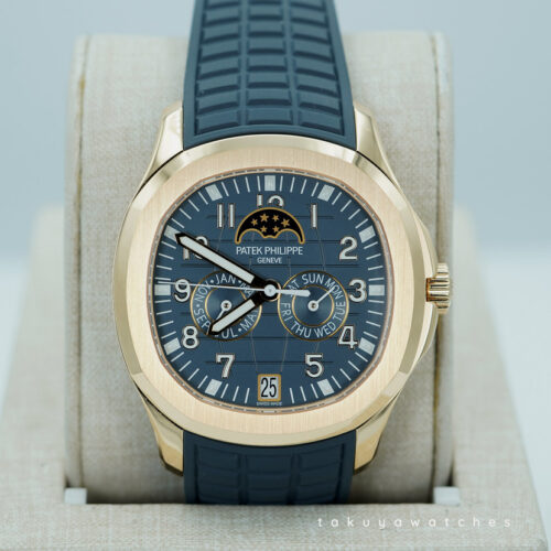 BRAND NEW Patek PHILIPPE 5261R AQUANAUT ANNUAL CALENDAR ROSE GOLD BLUE DIAL 2025 FULL SET