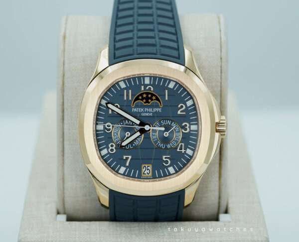 BRAND NEW Patek PHILIPPE 5261R AQUANAUT ANNUAL CALENDAR ROSE GOLD BLUE DIAL 2025 FULL SET
