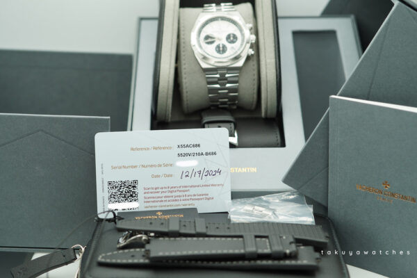 Vacheron CONSTANTIN OVERSEAS CHRONOGRAPH 5520V PANDA DIAL 2024 NEW MODEL FULL SET - Image 2