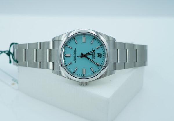 BRAND NEW Rolex 126000 OYSTER PERPETUAL 36 TIFFANY TURQUOISE DIAL 2025 FULL SET - Image 9