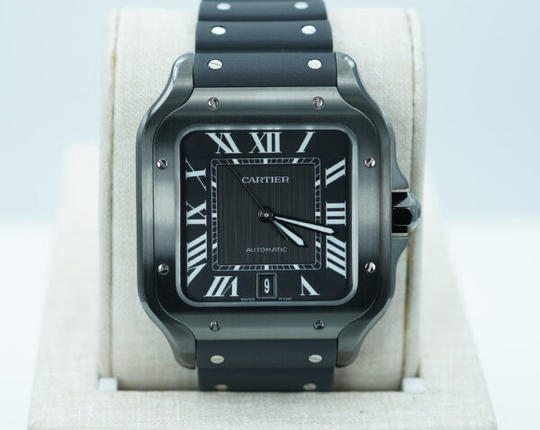 Cartier SANTOS DE CARTIER LARGE MODEL BLACK ADLC AUTOMATIC 2024 WARRANTY FULL SET