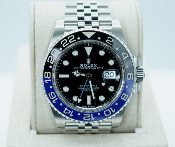 Rolex 126710BLNR GMT MASTER 2 BLACK BLUE BEZEL JUBILEE 2024 WARRANTY FULL SET