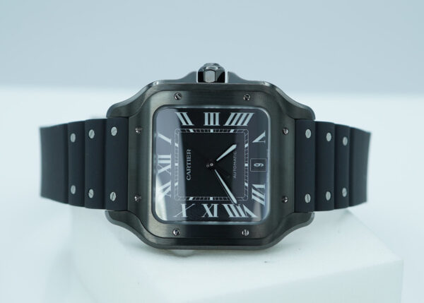 Cartier SANTOS DE CARTIER LARGE MODEL BLACK ADLC AUTOMATIC 2024 WARRANTY FULL SET - Image 10