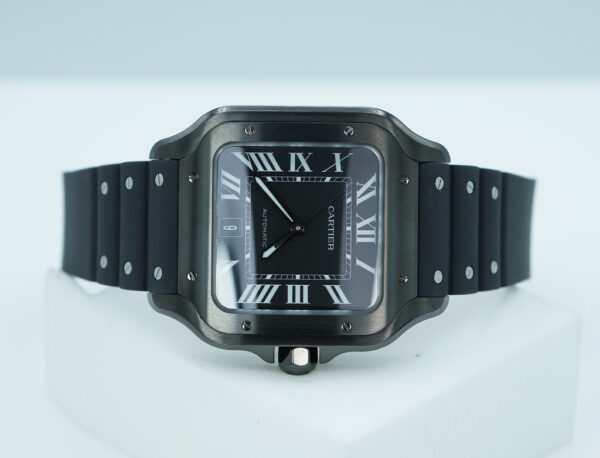 Cartier SANTOS DE CARTIER LARGE MODEL BLACK ADLC AUTOMATIC 2024 WARRANTY FULL SET - Image 9