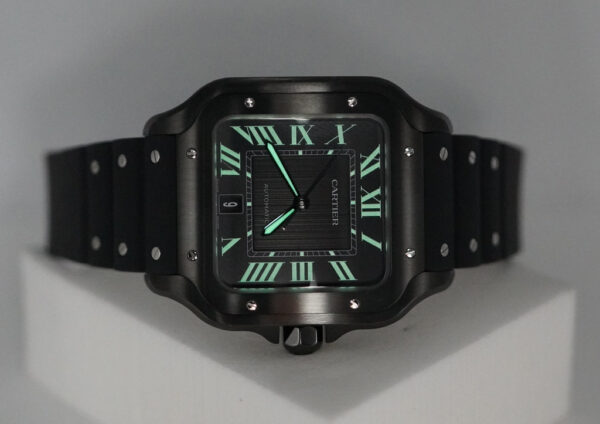 Cartier SANTOS DE CARTIER LARGE MODEL BLACK ADLC AUTOMATIC 2024 WARRANTY FULL SET - Image 11
