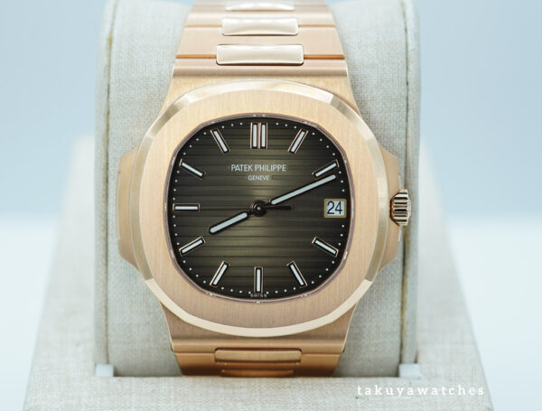Patek PHILIPPE NAUTILUS 5711/1R ROSE GOLD BROWN DIAL 2021 NEW MOVEMENT FULL SET