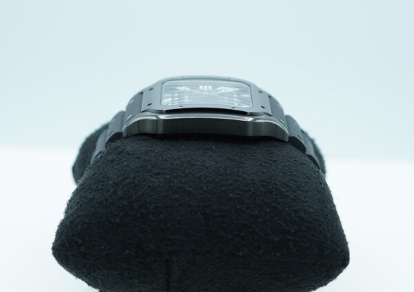 Cartier SANTOS DE CARTIER LARGE MODEL BLACK ADLC AUTOMATIC 2024 WARRANTY FULL SET - Image 4