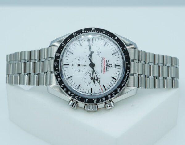 Omega SPEEDMASTER PROFESSIONAL MOONWATCH 3861 WHITE DIAL 2025 WARRANTY FULL SET - Image 9