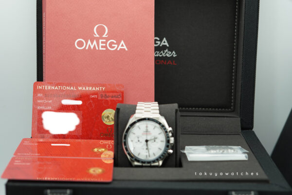 Omega SPEEDMASTER PROFESSIONAL MOONWATCH 3861 WHITE DIAL 2025 WARRANTY FULL SET - Image 2