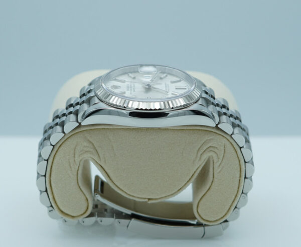 Rolex 126234 DATEJUST 36 FLUTED BEZEL SILVER DIAL JUBILEE BAND 2025 WARRANTY FULL SET - Image 4
