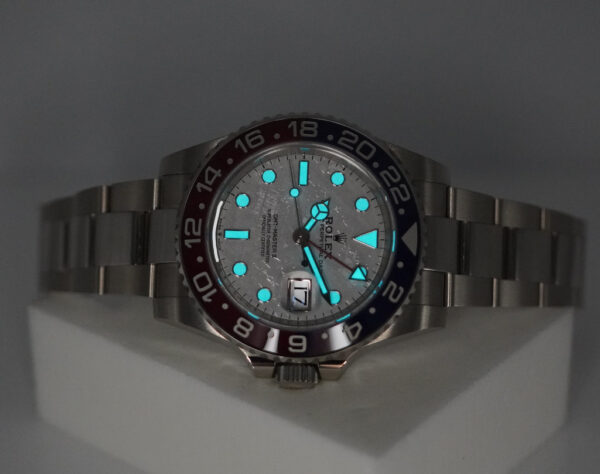 Rolex 126719BLRO GMT MASTER 2 WHITE GOLD PEPSI METEORITE DIAL 2022 WARRANTY FULL SET - Image 11