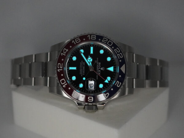 Rolex 126710BLRO PEPSI GMT MASTER II RED BLUE BEZEL 2022 WARRANTY FULL SET - Image 11