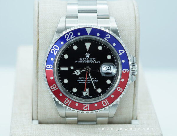 Rolex CPO 16710BLRO GMT MASTER 2 PEPSI RED BLUE BEZEL P SERIAL BOXES PAPERS
