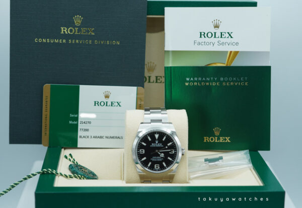 Rolex 214270 EXPLORER FULL LUME DIAL 39MM 2019 FULL SET - Image 2