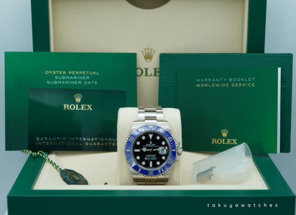 Rolex 126619LB SUBMARINER 41 18K WHITE GOLD BLUE BEZEL 2024 WARRANTY FULL SET - Image 2